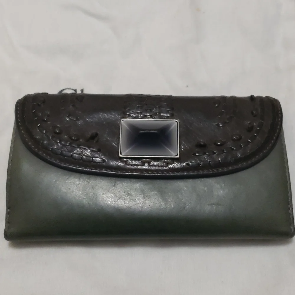 Christian Dior Plisse lambskin wallet